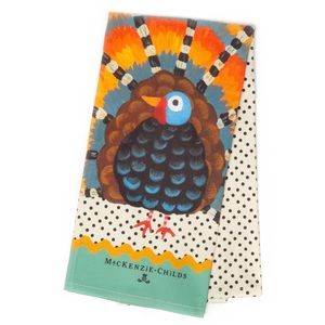 Mackenzie Childs Turkey Lurkey Dish Towel
